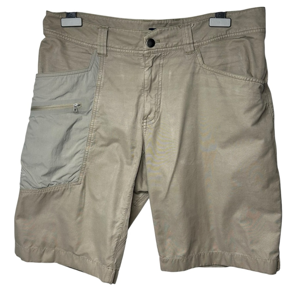 Arc'teryx Adventus Cargo Shorts Tan Beige Hiking Technical Utility Mens 34 - Picture 3 of 13